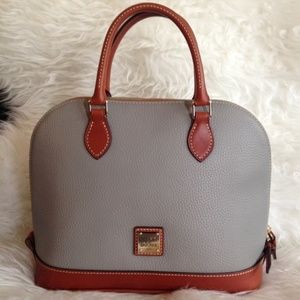 Dooney & Bourke Zip Zip Satchel Pebbled Leather